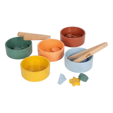 Small foot - houten montessori sorteerspel met knijptang