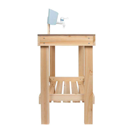 Small foot houten modderkeuken en speeltafel voor buitenplezier.