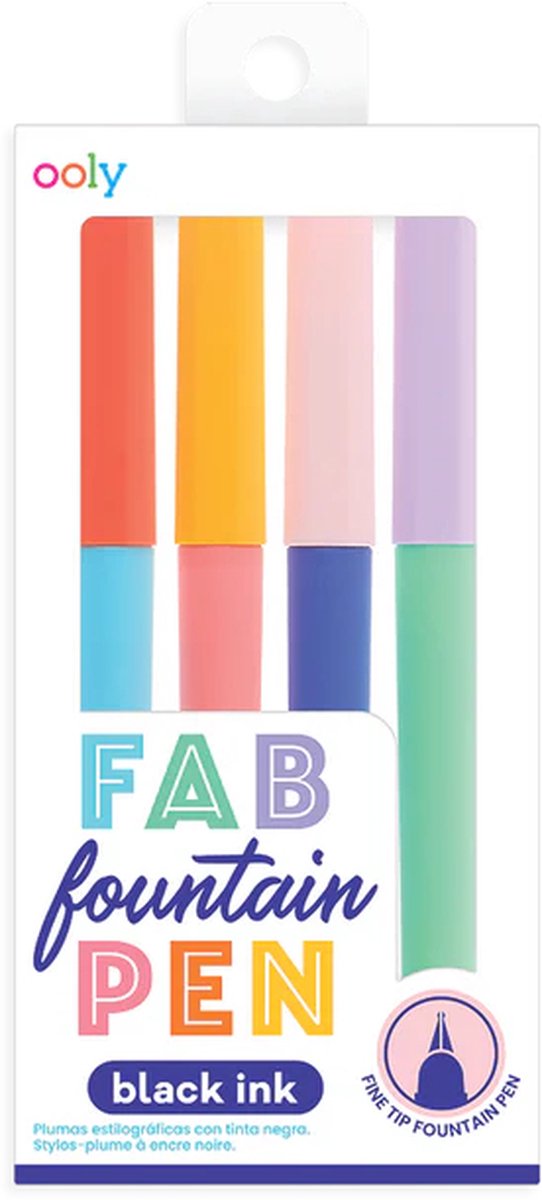 Ooly - fab fyldepenne - 4 sorte fyldepenne