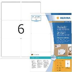 Etiketter herma 10317 hvid 99,1 x 93,1 mm 600 labels