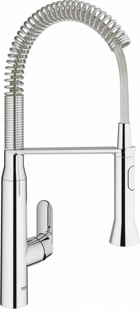 Grohe k7 køkkenarmatur - medium tud - med professionel håndbruser - krom