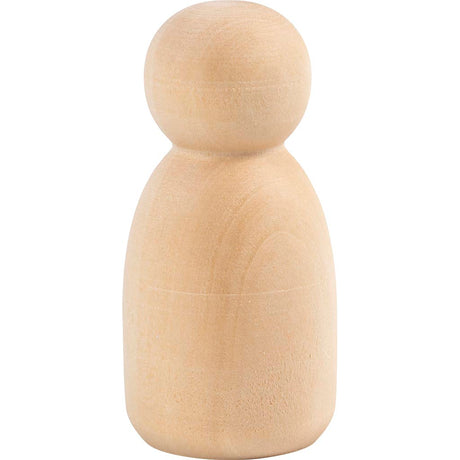 Creativ firma træfigur, oval, h: 6 cm, 5 stk 1 æske
