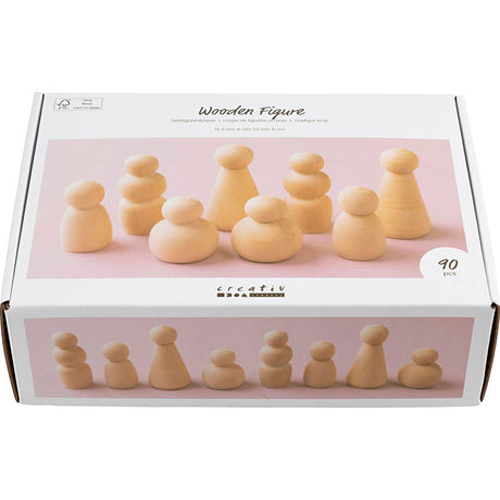 Creativ firma træfigur, h: 5-8 cm, 90 div 1 æske