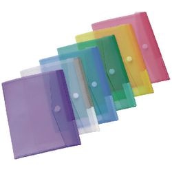 Dokumentmappe djois 510259 a5 assorteret pakke 6 stk