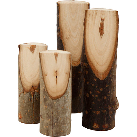 Creativ virksomhed https: www.cchobby.nl decorative-tree-trunk-h-8-12-cm-d-2-5-3-5-cm-4-piece-1-box