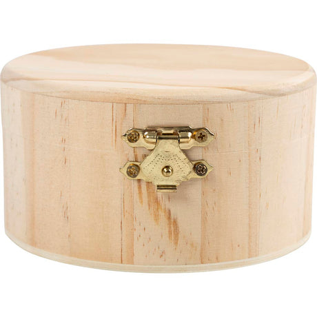 Creativ firma rund æske, h: 6 cm, d 11 cm, 1 stk