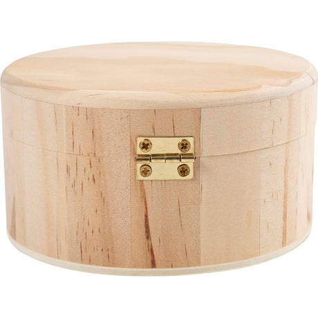 Creativ firma rund æske, h: 6 cm, d 11 cm, 1 stk