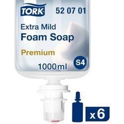Skumsæbe Tork S4 Premium ekstra mild gennemsigtig