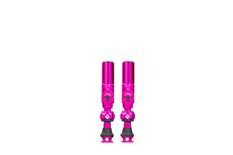 Muc-off tubeless ventiel big bore hybrid small pink auto schräder ventiel 30mm