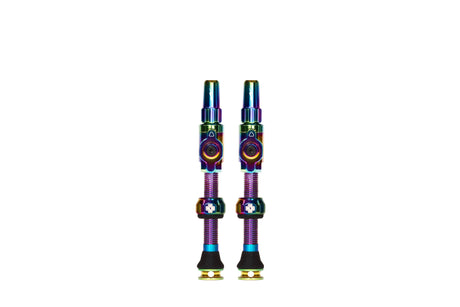 Muc-off big bore lite - slangeløs ventil - presta - 45mm - iriserende - kerneløst design - maksimal luftstrøm