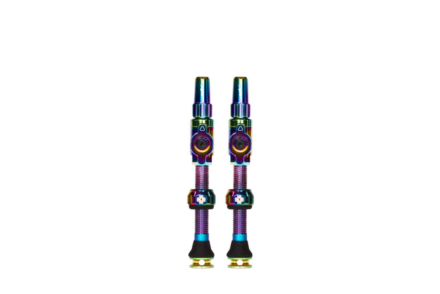 Muc-off big bore lite - slangeløs ventil - presta - 45mm - iriserende - kerneløst design - maksimal luftstrøm