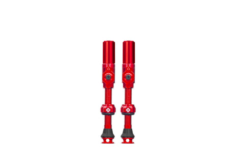 Muc-off tubeless ventil big bore hybrid stor rød auto schrã¤der ventil 45mm