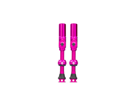 Muc-off tubeless ventiel big bore hybrid large pink auto schräder ventiel 45mm