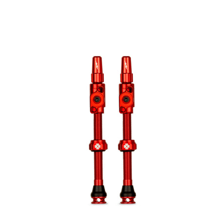 Muc-off tubeless ventil big bore lite xlarge rød fransk presta ventil 60mm