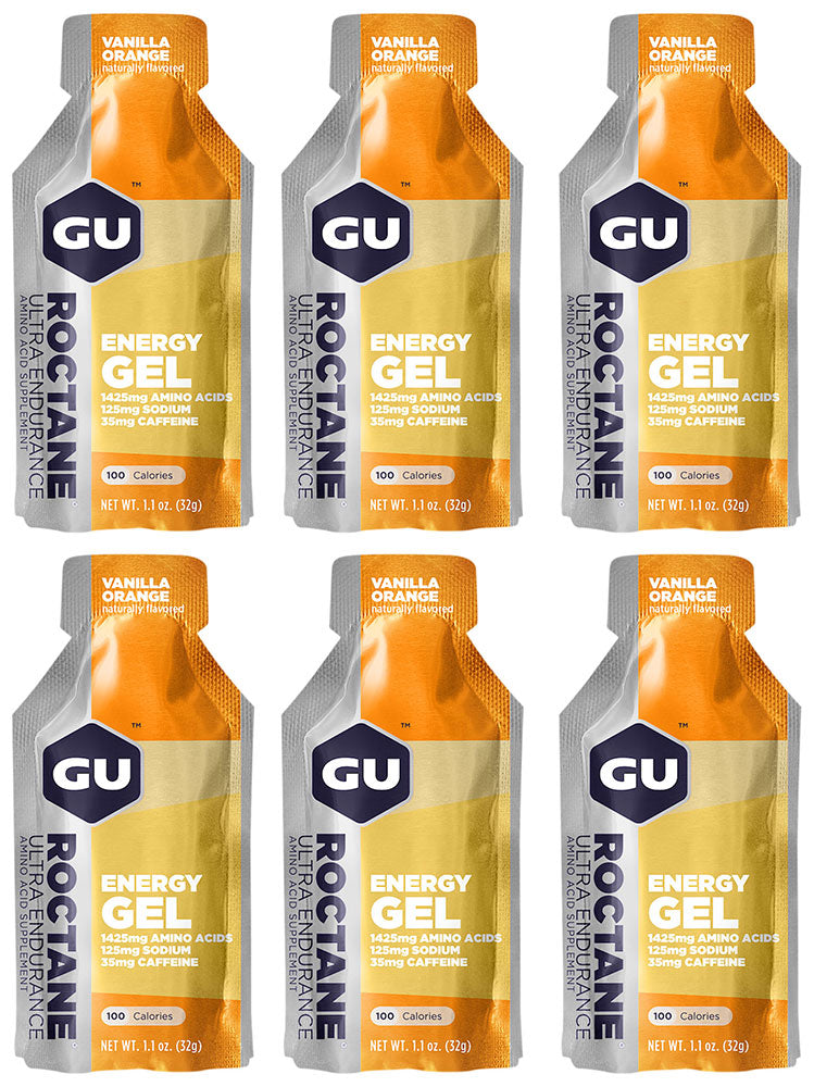 Gu roctane energy gel (indeholder koffein) 6x32g