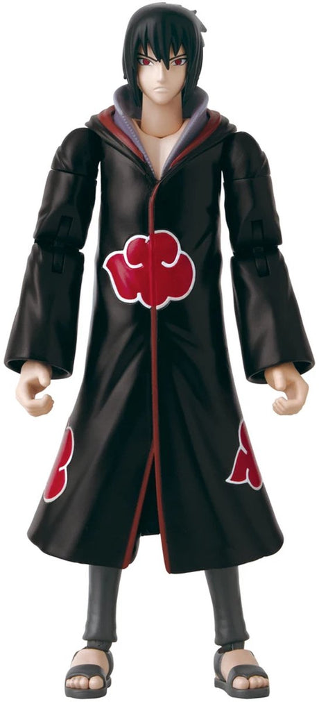 Bandai - anime heroes - naruto shippuden - 17 cm actionfigur - sasuke taka - officielt licenseret naruto shippuden - sasuke uchiha action figur taka version - 36967
