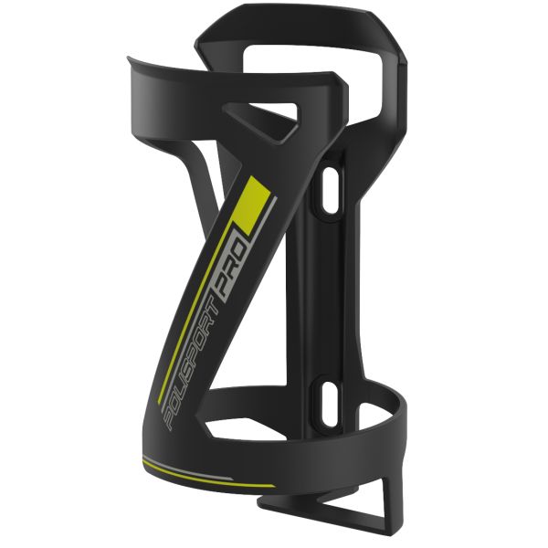 Polisport flaskeholder sidebur - sort limegrøn