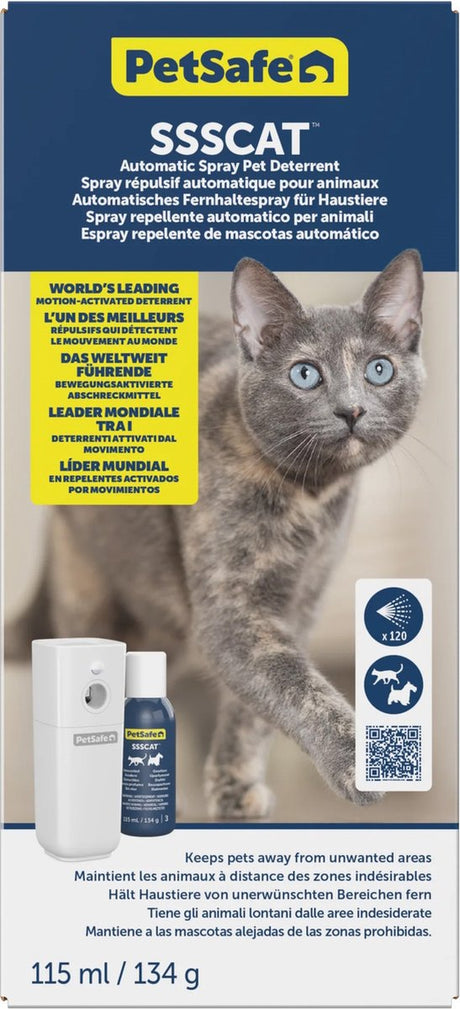 Ssscat refill lugtfri 115 ml - immunsystem refill - sikker indendørs, 80-100 spray bursts