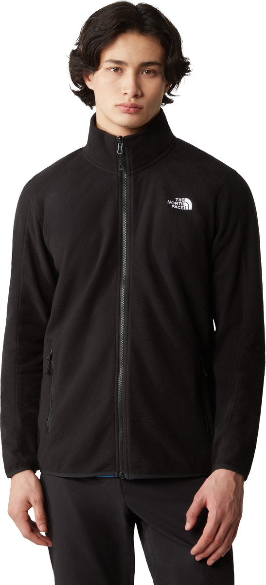 The north face resolve fleece fz udendørs sweater til mænd - sort