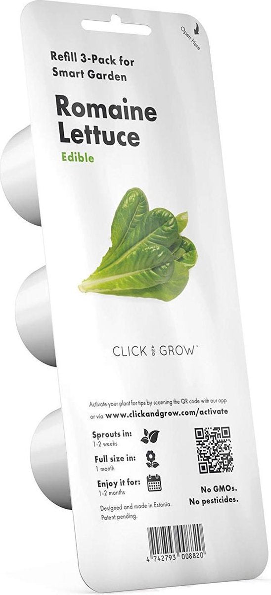 Klik og vokse klik vokse romaine salat refill 3-pak