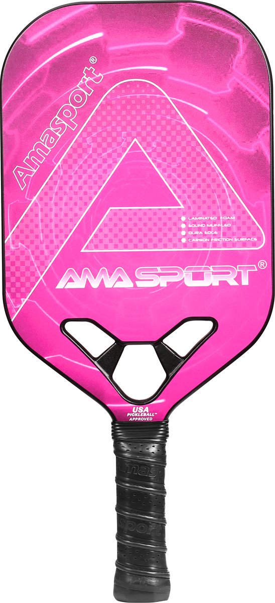 Ama sport pickleball padle jp80-2 kobolt pink – carbon padle – power control –