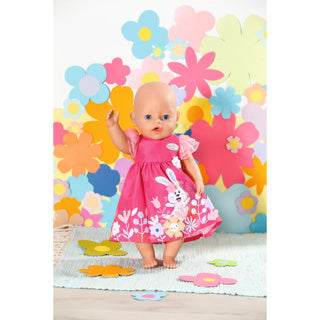 Baby born kjole blomster 43 cm | 2 stk