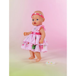 Baby born kjole med nålespil 43cm | 2 stk