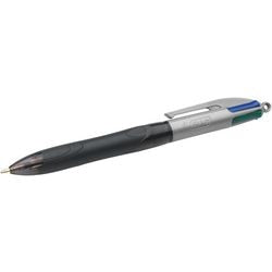 Bic kuglepen 4 farver grip pro - 1 stk - punkt 0,4 mm