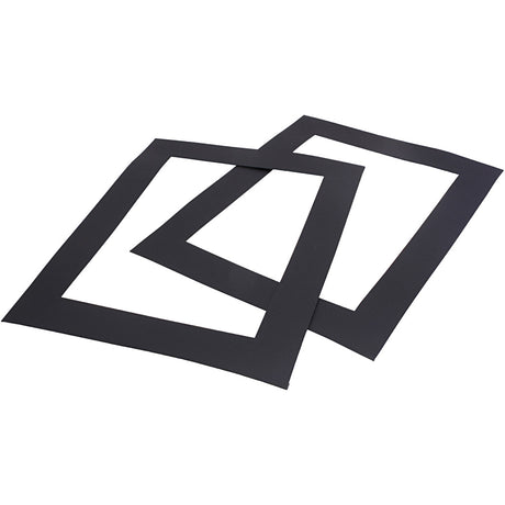 Creativ firma passepartouts sort A4, 100 stk.