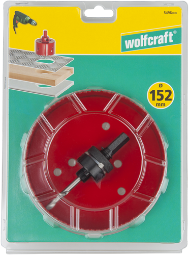 Wolfcraft - hulsav 152mm - bim hulbor 152 mm - 5498000