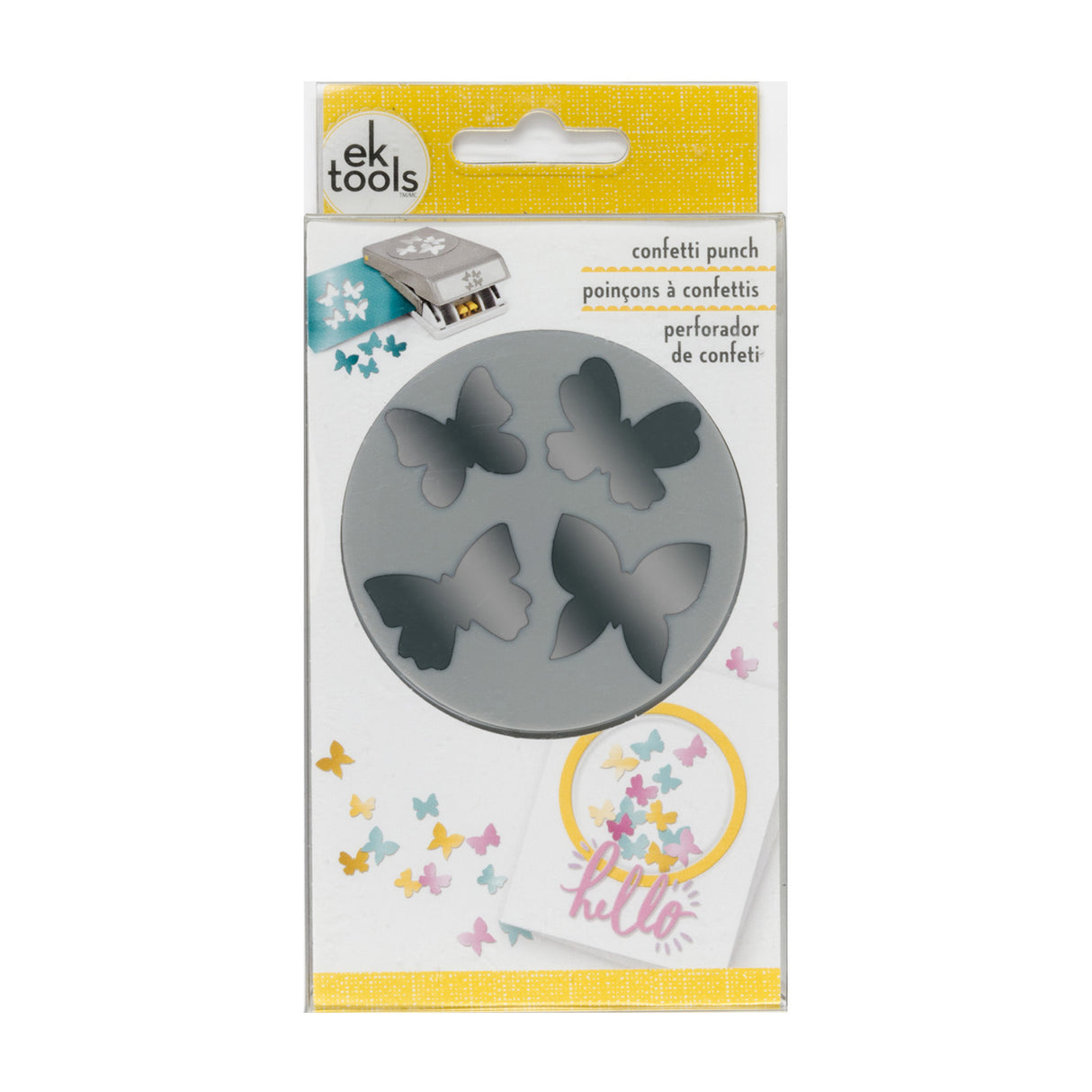 Ek tools • craft punch stor konfetti sommerfugl