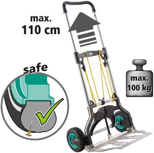 Wolfcraft - håndlastbil TS 850 offroad - foldbar - pneumatiske dæk - 5503000