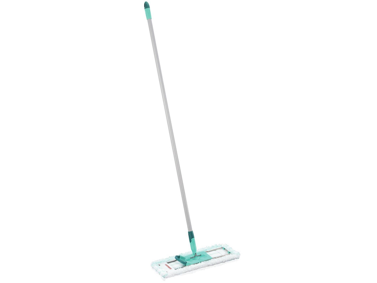 Leifheit profi gulvvisker xl micro duo - 42 cm viskebredde - stålhåndtag 140 cm - 360° drejeligt hængsel - kliksystem