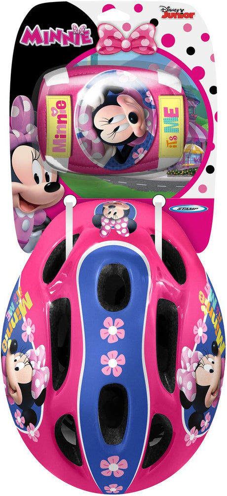 Disney børnehjelm med puder minnie mouse girls pink 5-delt