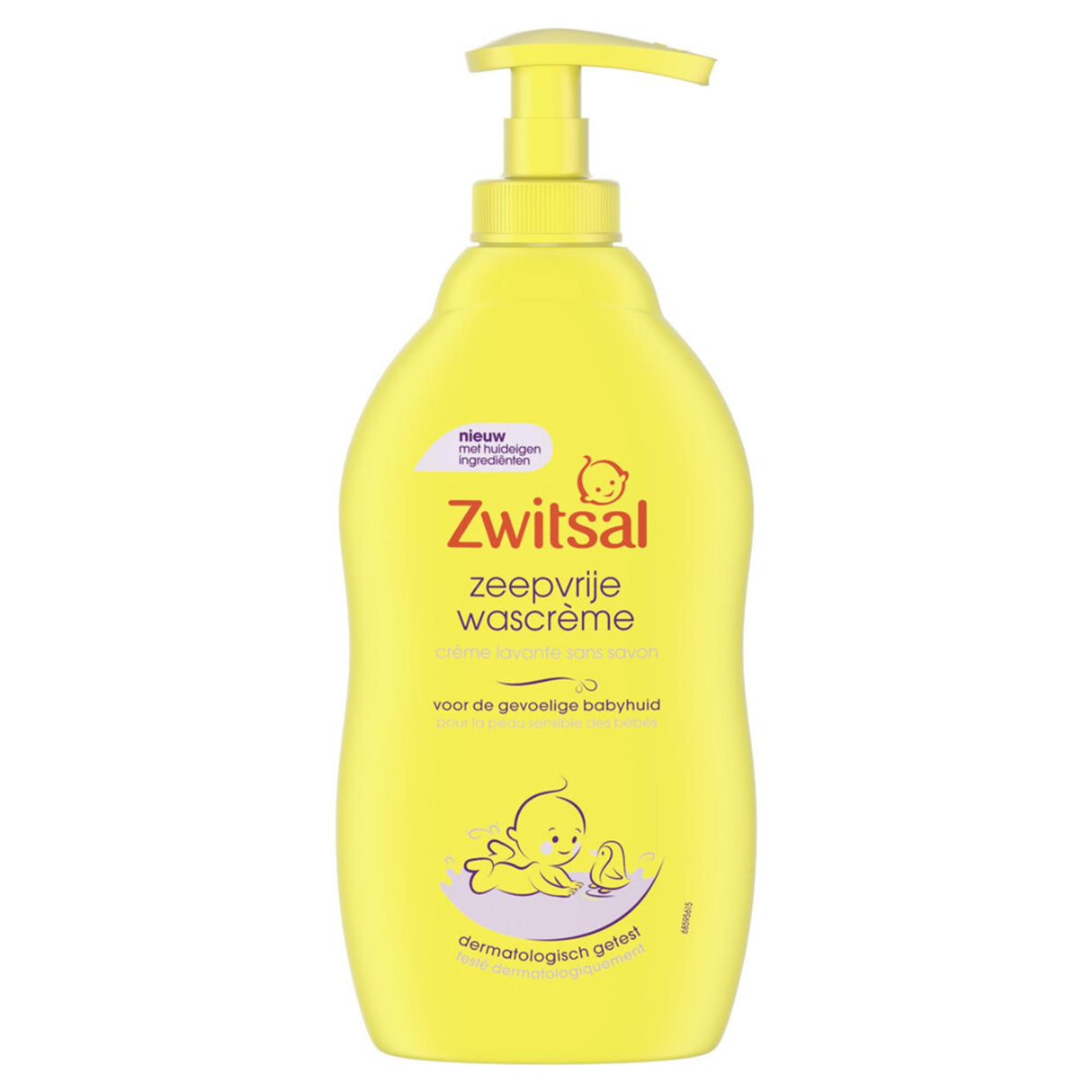Zwitsal vaskecreme pumpe sæbefri følsom hud 400ml