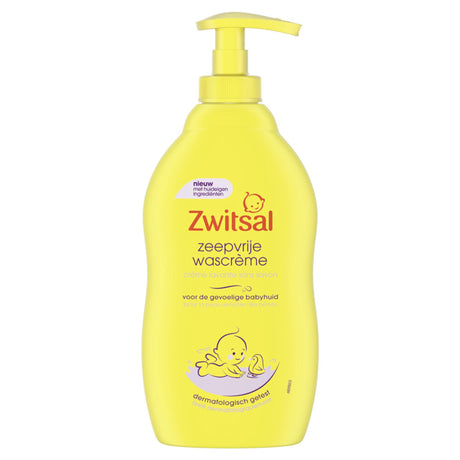 Zwitsal vaskecreme pumpe sæbefri følsom hud 400ml