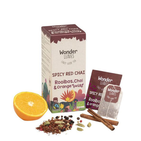 Wonder leaves organisk ft krydret rød chai (25x 1,8gr)
