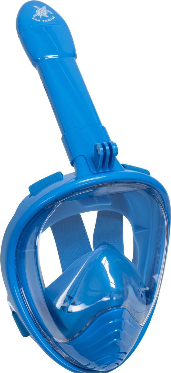 Havskildpadde snorkelmaske - snorkel - dykkerbriller - snorkelsæt - helmaske - børn - blå - xs