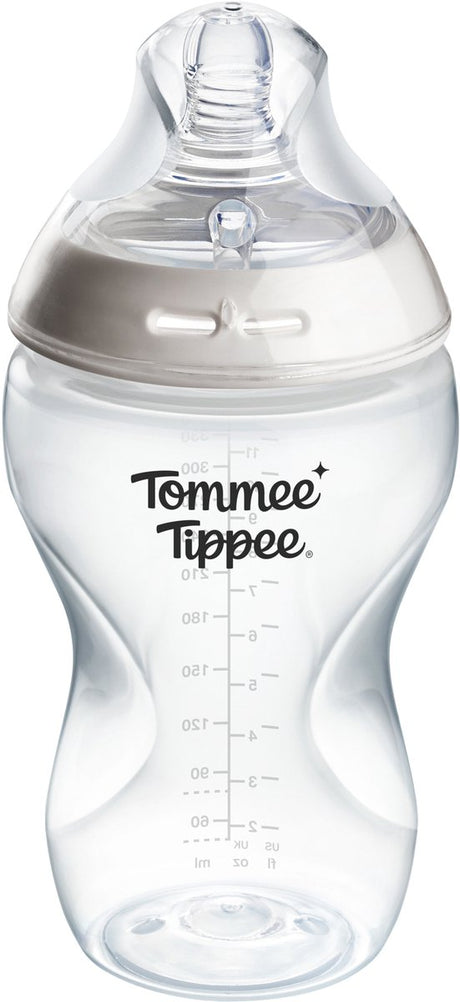 Tommee tippee naturlig start sutteflaske - sæt med 1 x 340 ml sutteflaske - medium flowhastighed 3m+