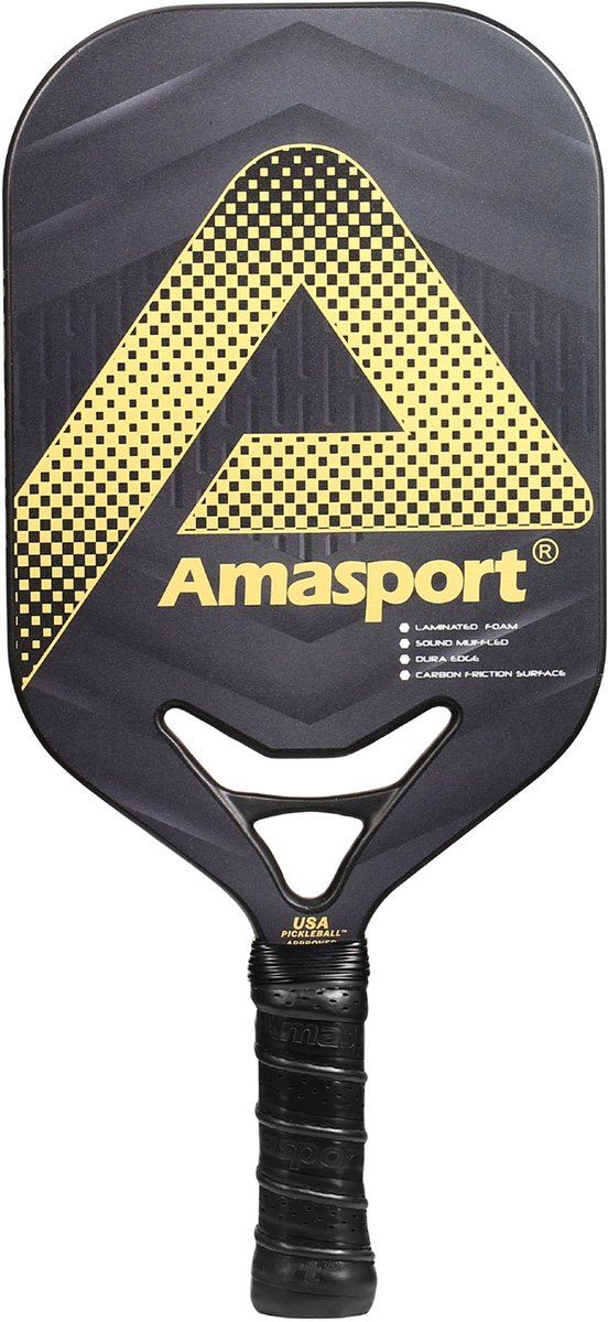 Ama sport pickleball pagaj jp80-1 guld – carbon pagaj – power control –