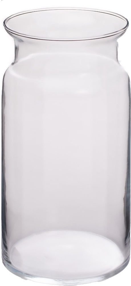 Merkloos sans marque glazen vaas lang - transparant - h29,5 d15,5