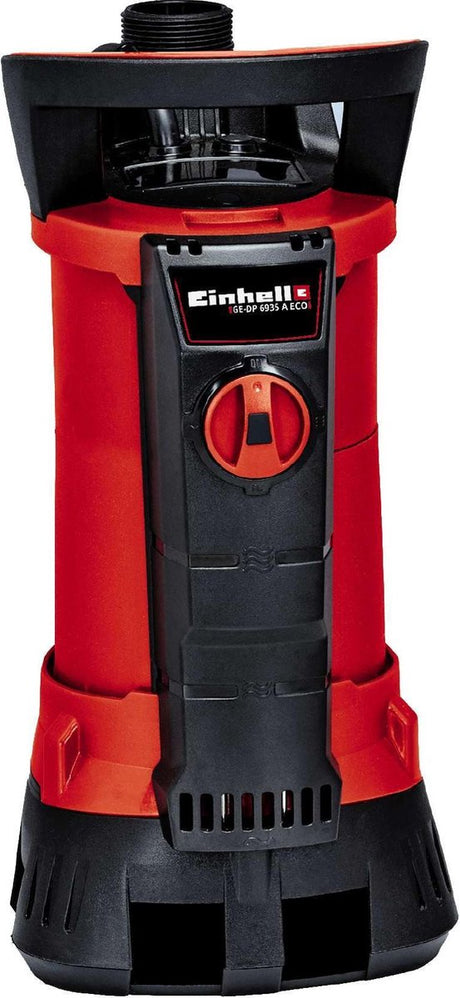 Einhell elektrisk snavsvandspumpe ge-dp 6935 a eco - 690 w - 17500 l h - snavs op til ø35 mm - aqua-sensor teknologi - inkl. universal slangetilslutning