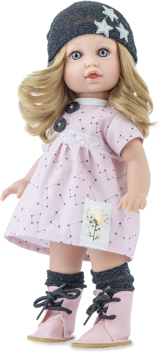 Marina pau marina - pau dukke petit soleil carol 30cm - legetøjsdukke flerfarvet.