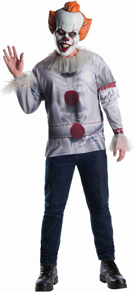 Rubiner - pennywise it-film med maske (standardstørrelse)