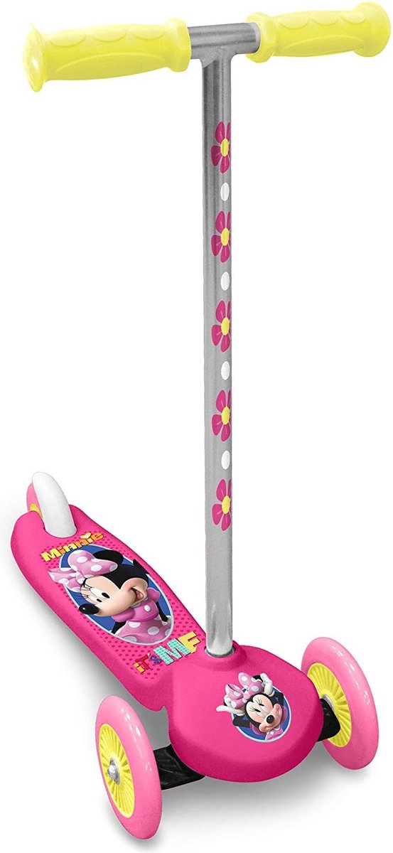 Minnie Mouse 3-Wheel Kids Step Foot Brake Girls Pink Silver