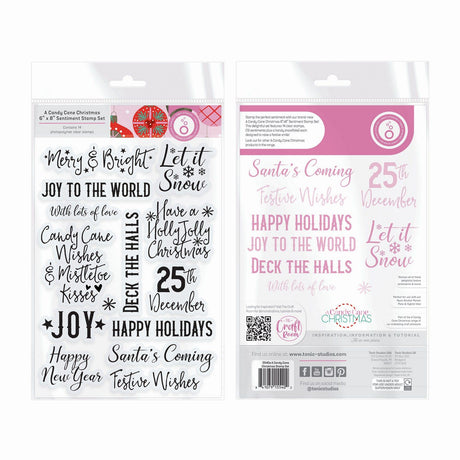 Tonic studios • en candy cane julemærke sæt følelser