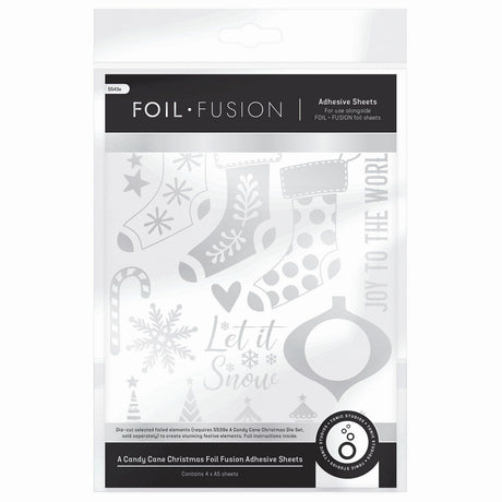 Tonic studios • en candy cane juleklæbende ark folie fusion