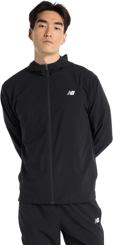 New balance sport vævet jakke herre sportsjakke - sort