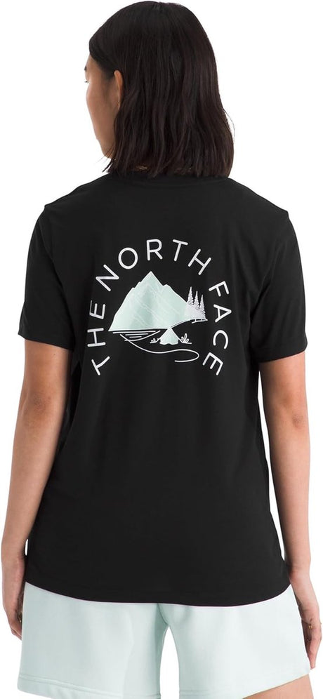 The north face w monte almindelig kortærmet tee-grafik udendørs skjorte til kvinder - tnf sort