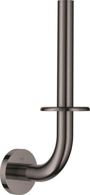 Grohe essentials reserverulleholder - toiletrulleholder til 1 rulle - hård grafit (blank antracit) - metal